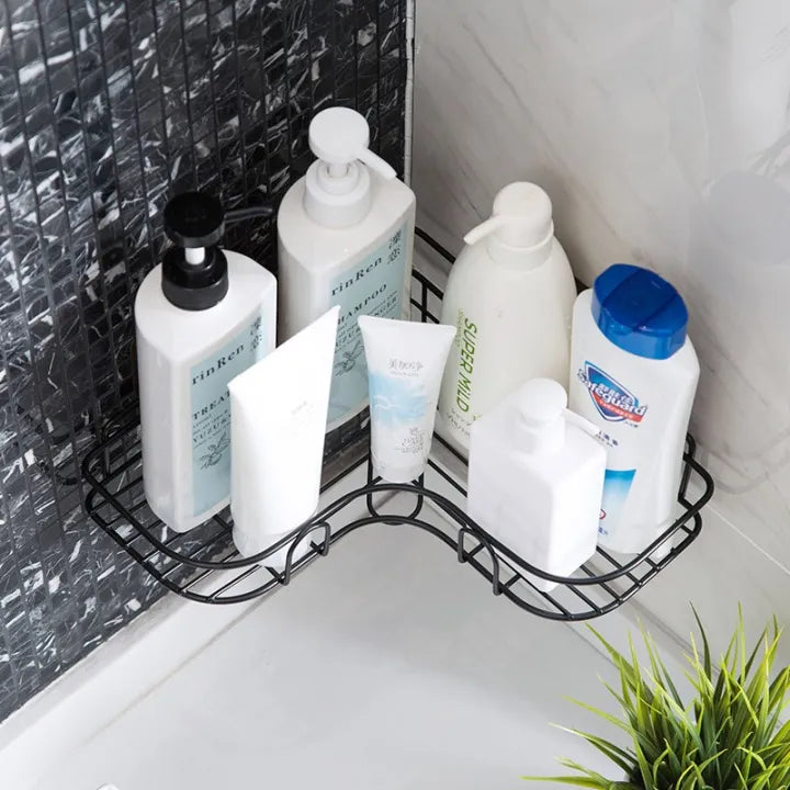 2PCs Corner Shower Caddy, No Drilling Wall Mounted, Rustproof Bathroom Shelf Organi.