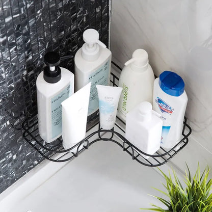 2PCs Corner Shower Caddy, No Drilling Wall Mounted, Rustproof Bathroom Shelf Organi.