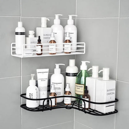 2PCs Corner Shower Caddy, No Drilling Wall Mounted, Rustproof Bathroom Shelf Organi.