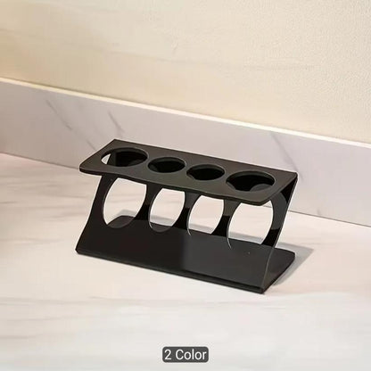 Countertop Toothbrush Holder – Multi-Functional Bathroom Organizer & Travel Toothbrush Stand | Available in White & Black